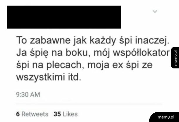 Każdy śpi inaczej