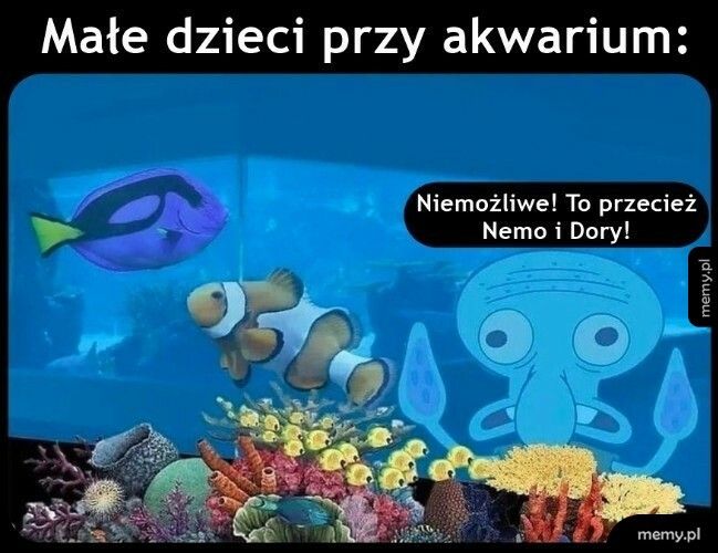 Dzieci przy akwarium