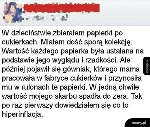 Papierki po cukierkach