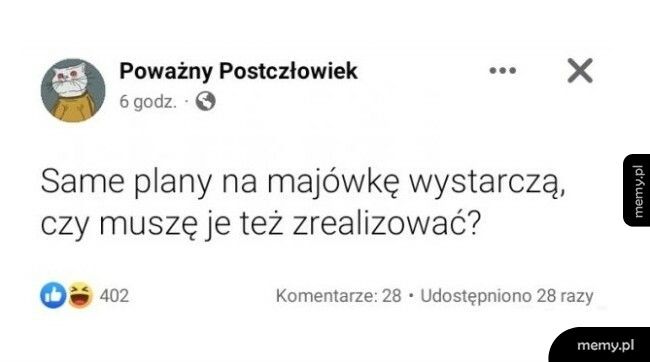 Plany na majówkę