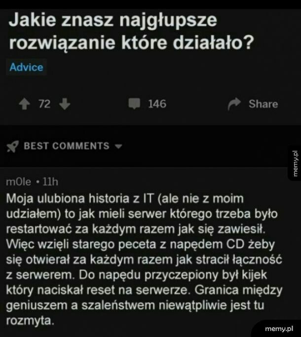 Głupie, ale działa