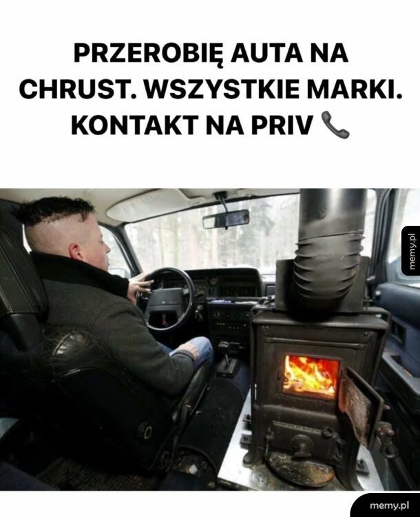 Auto na chrust