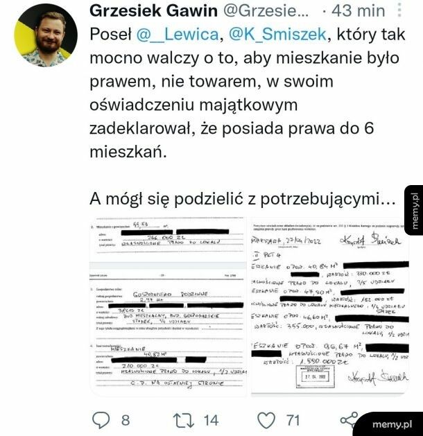 Lewica i hipokryzja? Stare, znałem.