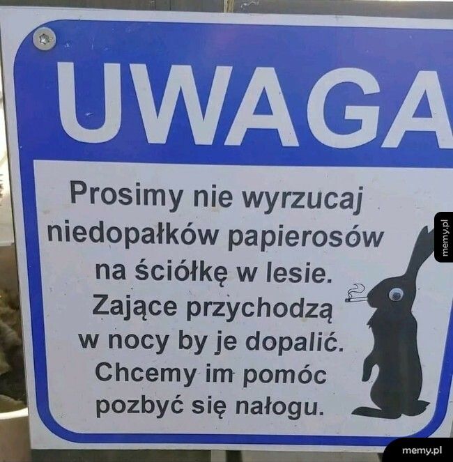 Nie wyrzucaj niedopałków!