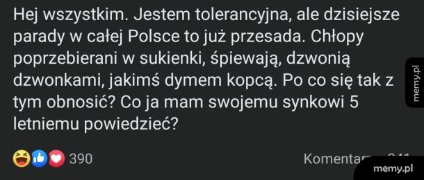 Jestem tolerancyjna, ale