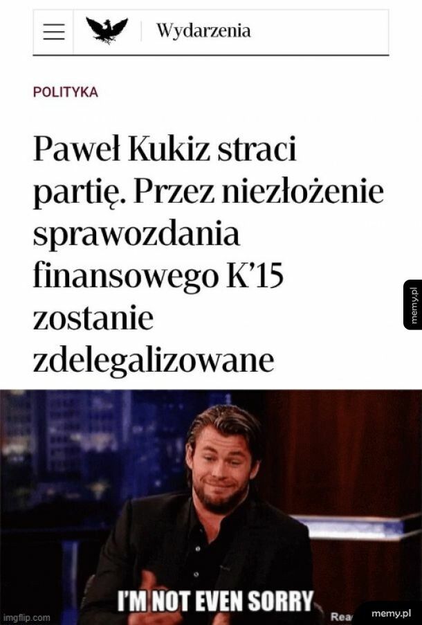 I cyk - można przejść do PIS. Antysystemowo