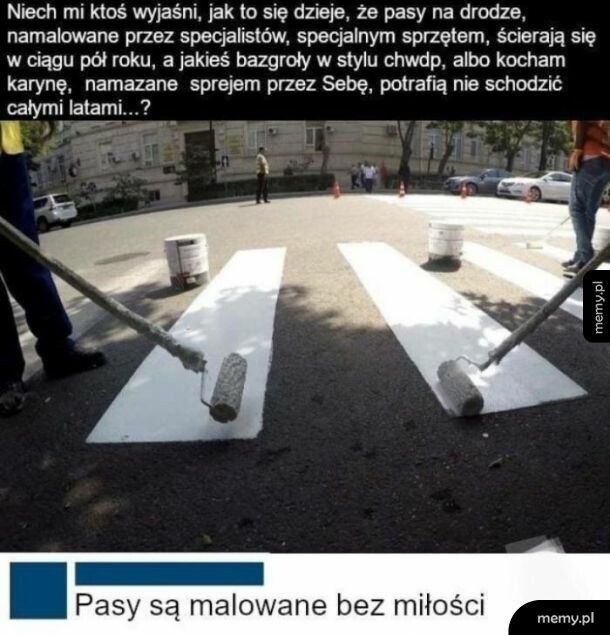 Pasy sa malowane bez miłości