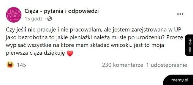 Jakie "pieniążki" się należą