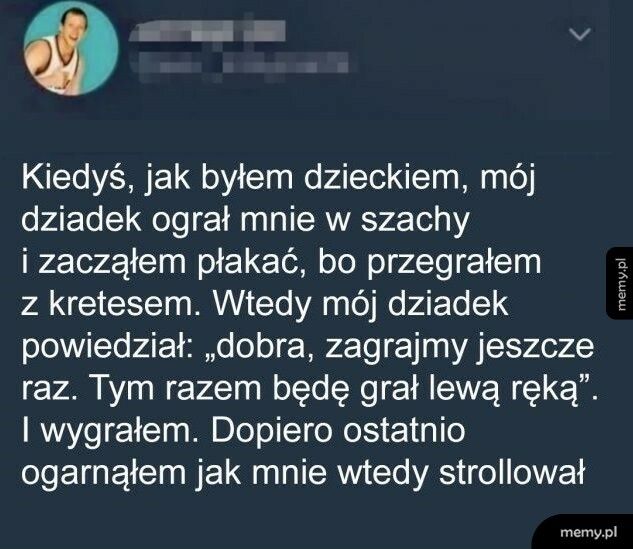 Gra w szachy z dziadkiem