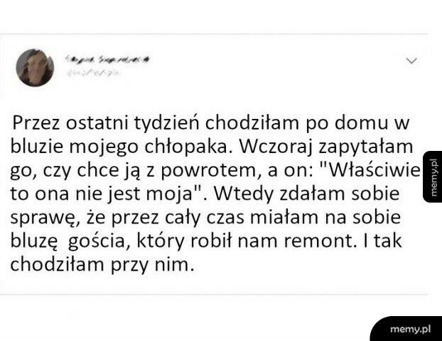 Pożyczona bluza