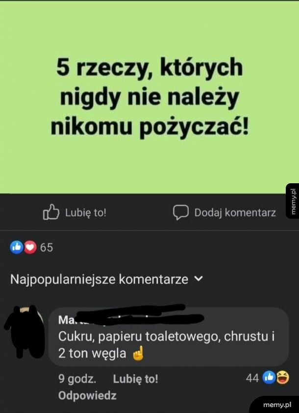 5 rzeczy, których się nie pożycza