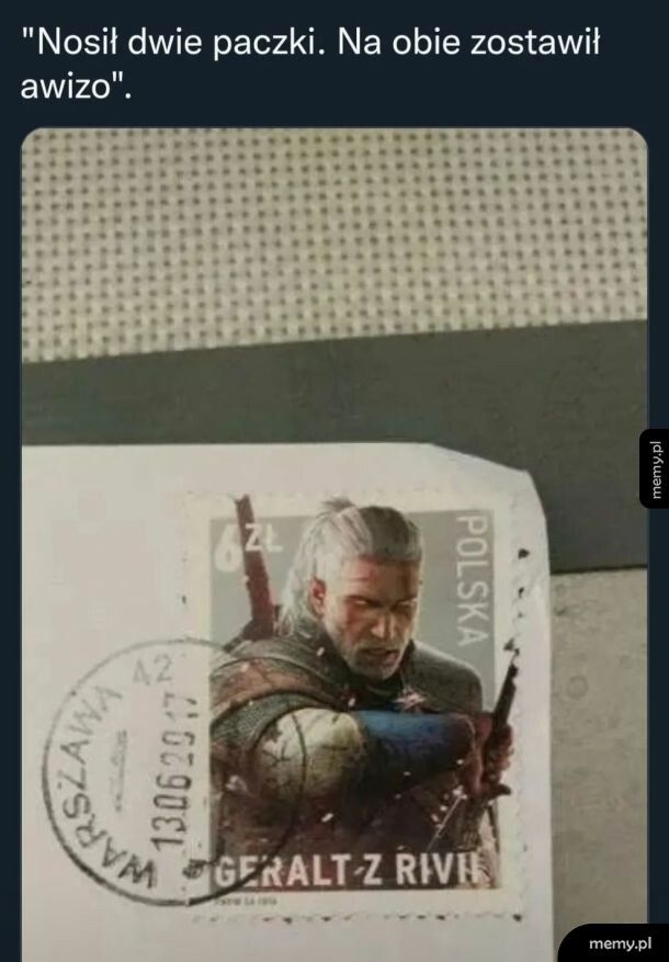 Geralt z poczty