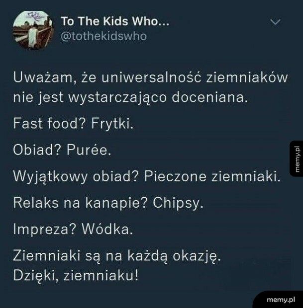 Uniwersalność ziemniaków