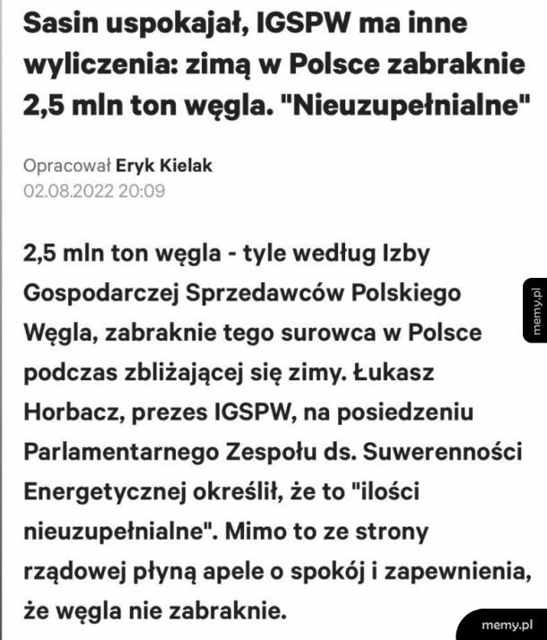 Żodyn się nie spodziewał