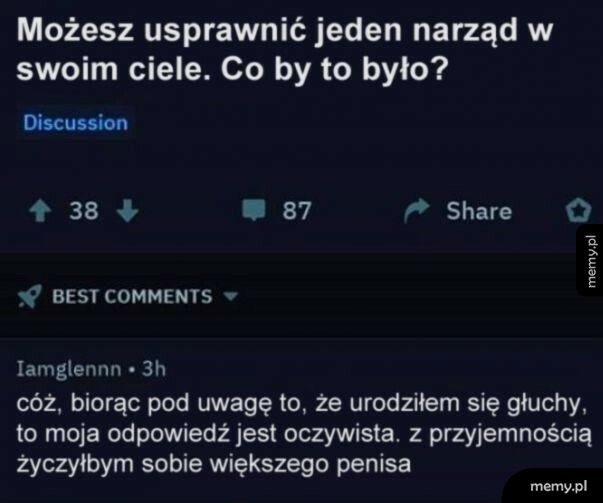 Jeden narząd do usprawnienia