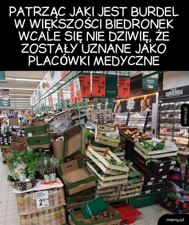 Bałagan w biedronkach