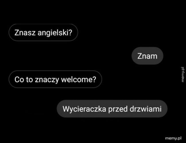 Znajomość angielskiego