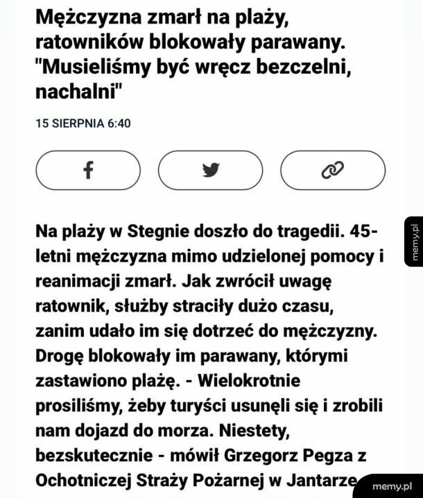 Powinno się zdelegalizować parawany po tej sytuacji