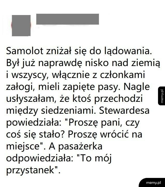 Niezdyscyplinowana pasażerka