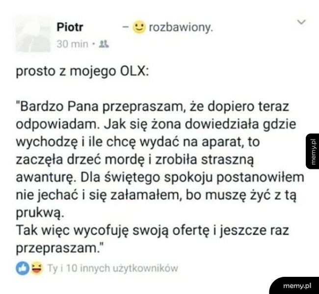 Wiadomość od kupca