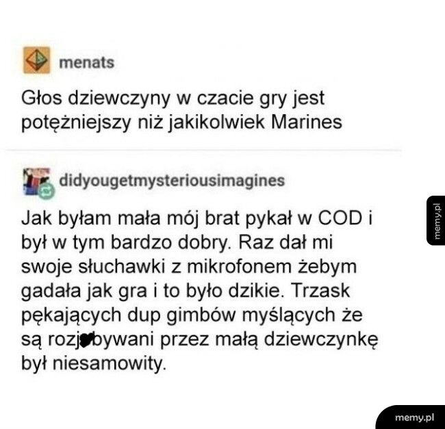 Głos dziewczyny na czacie