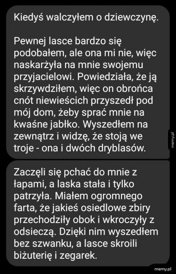 Pomoc z niespodziewanej strony