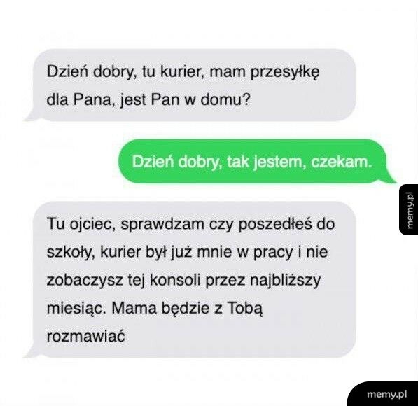 Wiadomość od kuriera