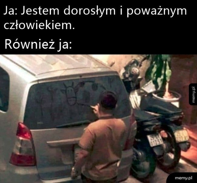 Dorosły i poważny człowiek