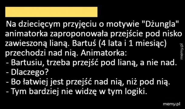 Mądry chłopak z tego Bartusia