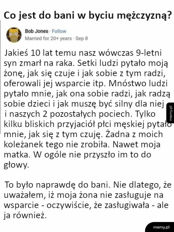 Ciężko być facetem