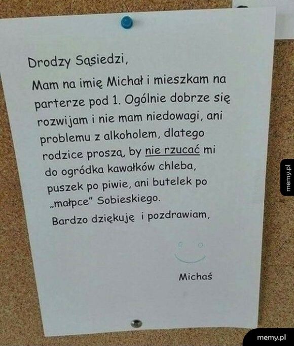 Prośba do sąsiadów