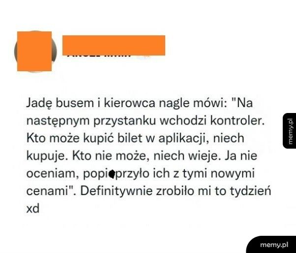 Ogłoszenie w autobusie