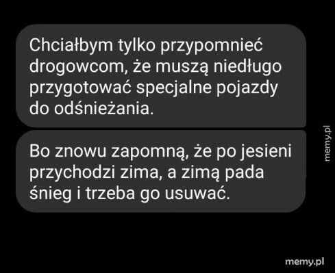 Przypomnienie dla drogowców