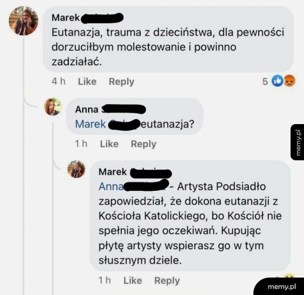 Biedny Dawid, apostazja mu nie starczyła