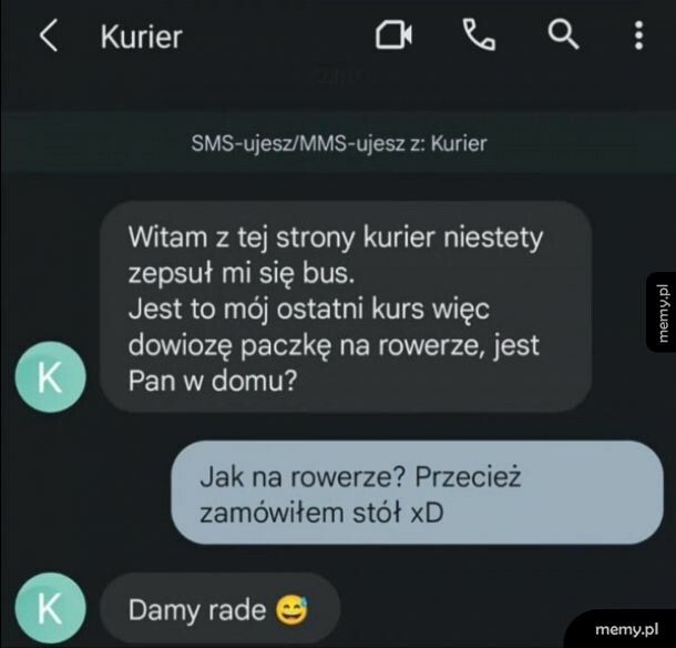 Taki kurier to skarb