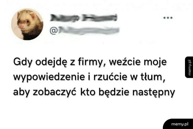 Odejście z firmy