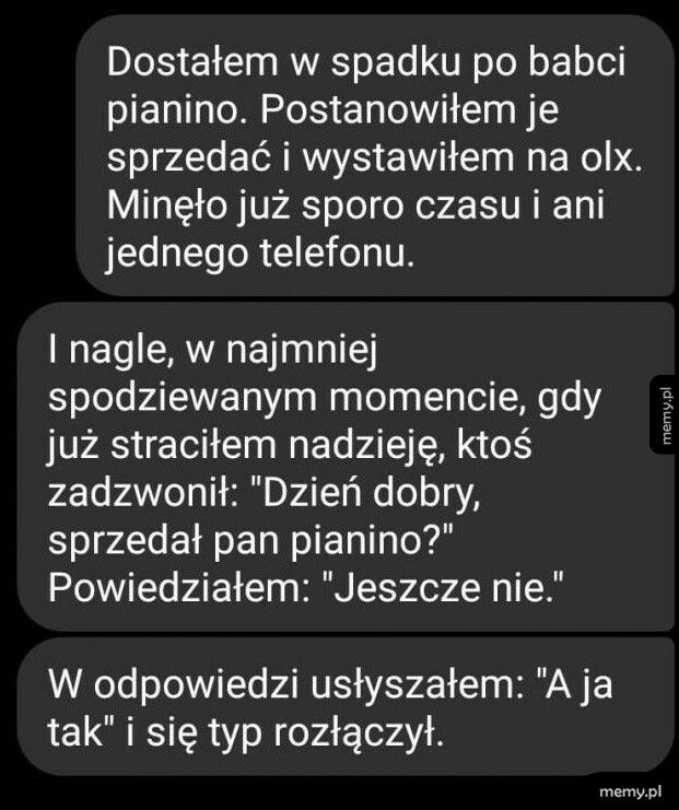 Sprzedaż pianina