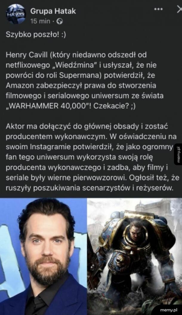 Bohater Henry Cavill