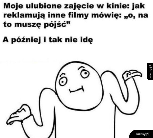 Ulubione zajęcie w kinie