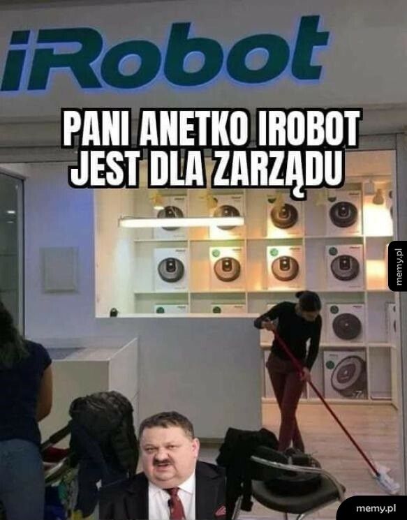 Dla pani jest zmiotka i mop