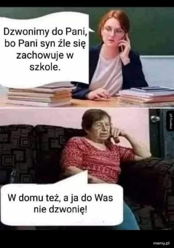 Złe zachowanie syna