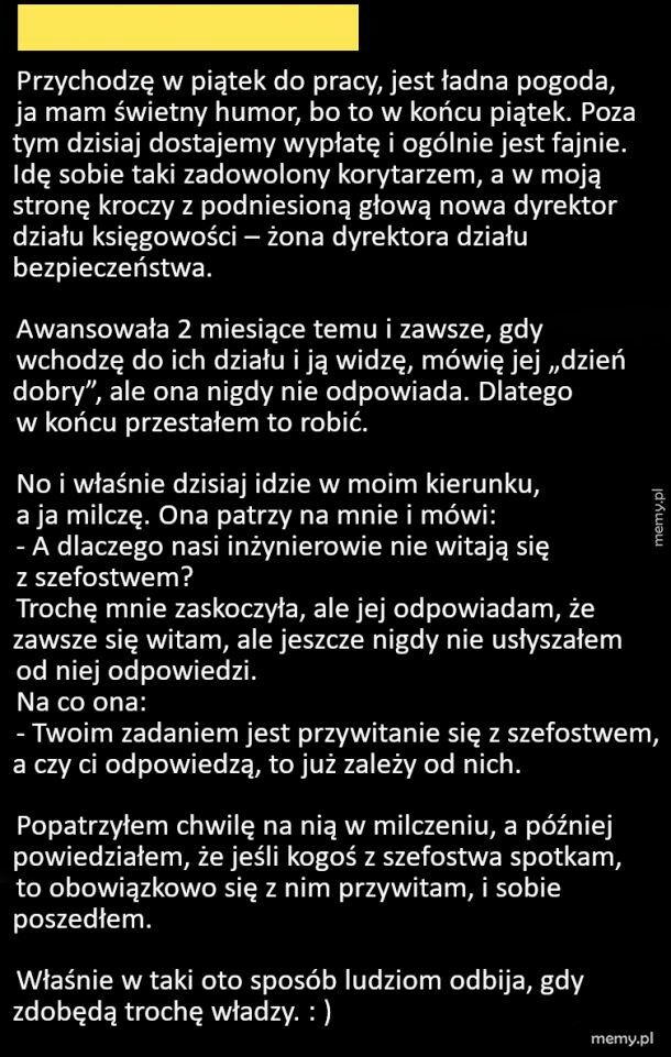 Kiedy władza uderzy do głowy