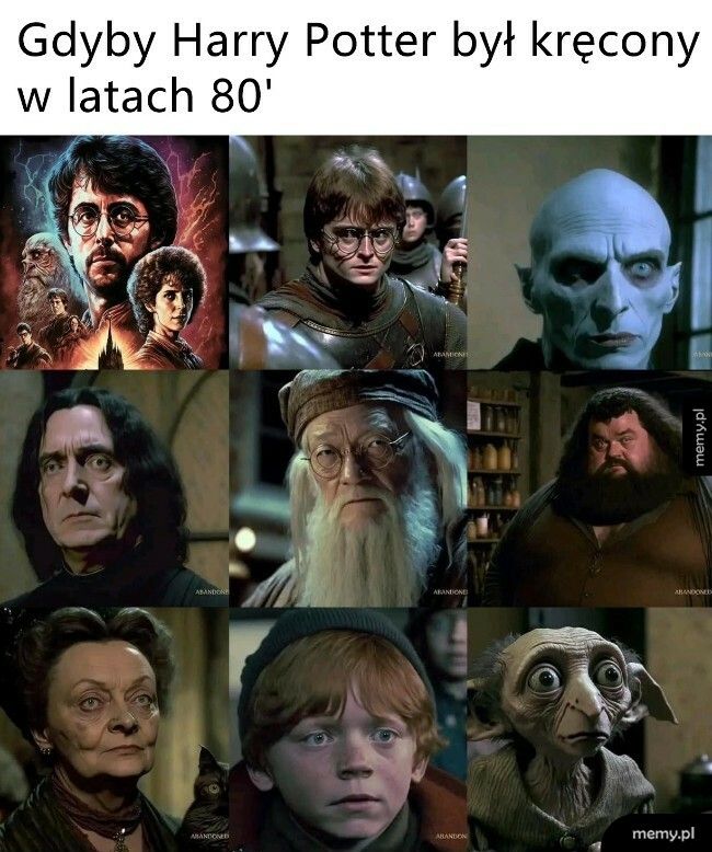 Gdyby Potter był kręcony w latach 80'