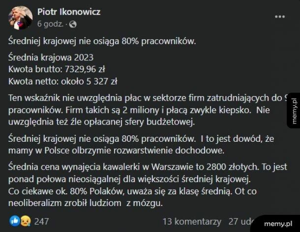 Macie średnią krajową?