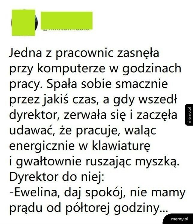 Drzemka w pracy