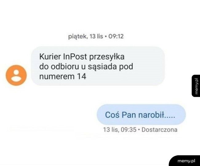 Paczka u sąsiada