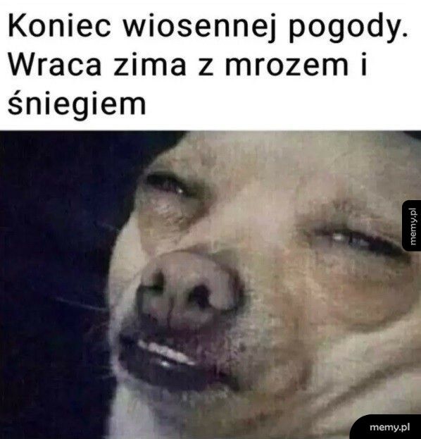 Koniec wiosennej pogody