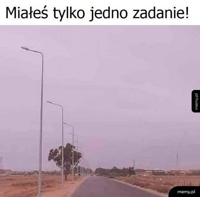 Tylko jedno zadanie