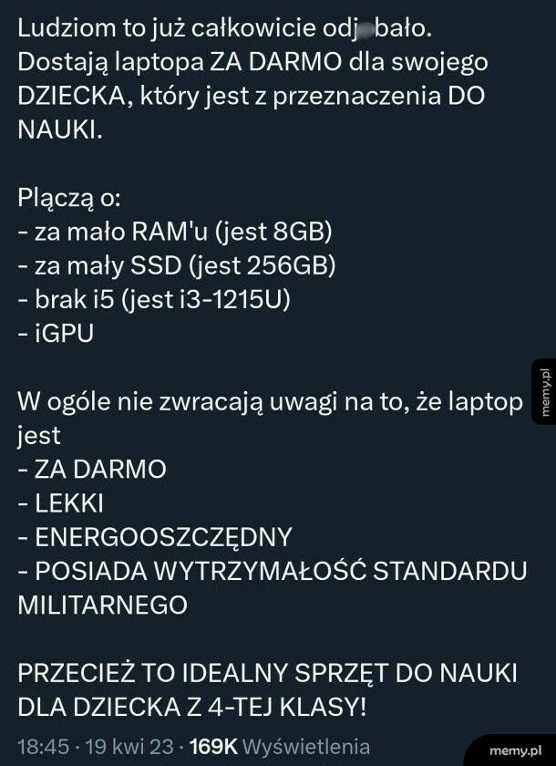 W dupkach się poprzewracało