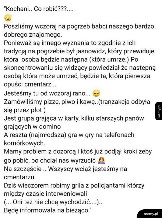 Jasnowidz na pogrzebie